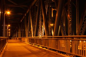 太田橋　ライトアップ　夜景　木曽川　岐阜県美濃加茂市の観光・撮影スポットの画像や写真