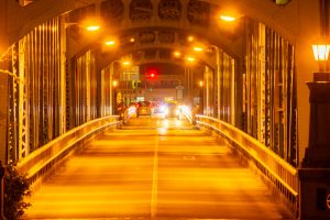 太田橋　ライトアップ　夜景　木曽川　岐阜県美濃加茂市の観光・撮影スポットの画像や写真