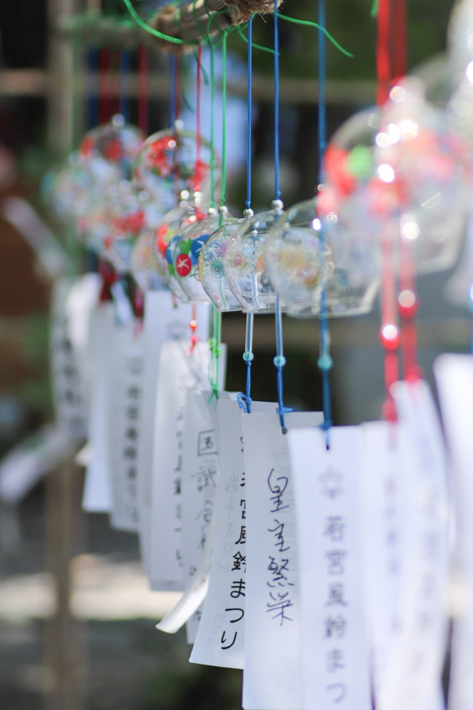 若宮八幡社　風鈴まつり　7月　夏の風物詩　名古屋市中区の観光・撮影スポットの画像と写真