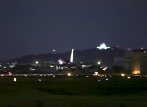エアーフロントオアシス　夜景　県営名古屋空港　FDA　飛行機　愛知県豊山町の観光・撮影スポットの写真と画像