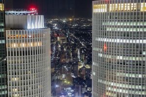ミッドランドスクエア スカイプロムナード 夜景　名古屋市中村区の観光・撮影スポットの画像と写真