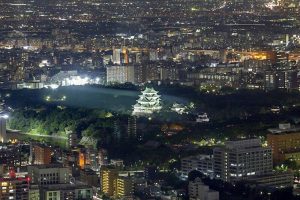 ミッドランドスクエア スカイプロムナード 夜景　名古屋市中村区の観光・撮影スポットの画像と写真