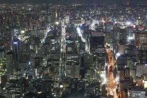ミッドランドスクエア スカイプロムナード 夜景　名古屋市中村区の観光・撮影スポットの画像と写真