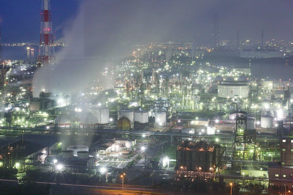 うみてらす14　四日市工場夜景　三重県四日市市の観光・撮影スポットの画像と写真