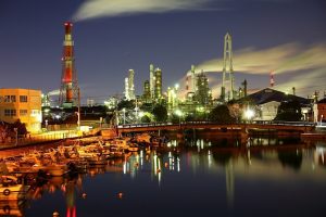 相生橋　四日市工場夜景　三重県四日市市の観光・撮影スポットの画像と写真