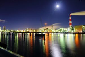 霞ヶ浦緑地エリア　四日市工場夜景　三重県四日市市の観光・撮影スポットの画像と写真