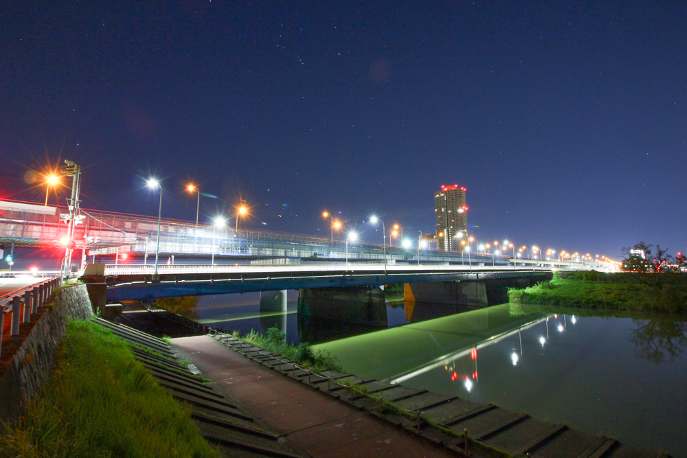 新川中橋　朝日　名古屋市北区の観光・撮影スポットの画像と写真
