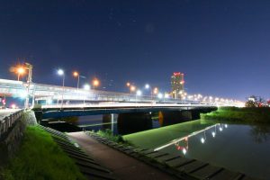 新川中橋　朝日　名古屋市北区の観光・撮影スポットの画像と写真