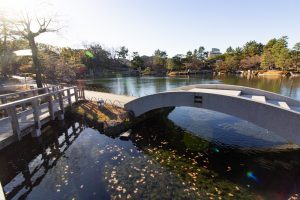 徳川園、龍仙湖、紅葉、秋、11月、名古屋市東区の観光・撮影スポットの画像と写真