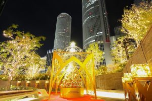 大名古屋ビルヂング　ウインターイルミネーション　12月　夜景　名古屋市中村区の観光・撮影スポットの写真と画像