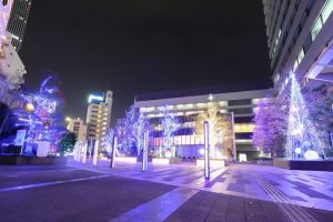 ルーセントタワー　ウインターイルミネーション　12月　冬　名古屋市中村区の観光・撮影スポットの画像と写真