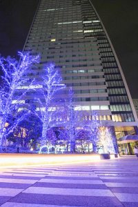 ルーセントタワー　ウインターイルミネーション　12月　冬　名古屋市中村区の観光・撮影スポットの画像と写真