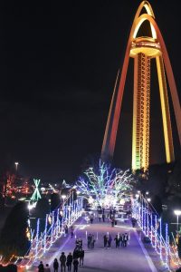 138タワーパーク、イルミネーション、12月冬、愛知県一宮市の観光・撮影スポットの画像と写真