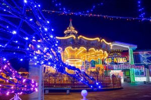 名古屋港シートレインランド　メリーゴーランド　1月　　名古屋市港区の観光・撮影スポットの画像と写真