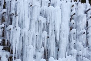 豊田市稲武　氷瀑　大井平公園　湧水広場　2月　愛知県豊田市の観光・撮影スポットの画像と写真