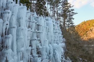 豊田市稲武　氷瀑　大井平公園　湧水広場　2月　愛知県豊田市の観光・撮影ス豊田市稲武　氷瀑　大井平公園　湧水広場　2月　愛知県豊田市の観光・撮影スポットの画像と写真