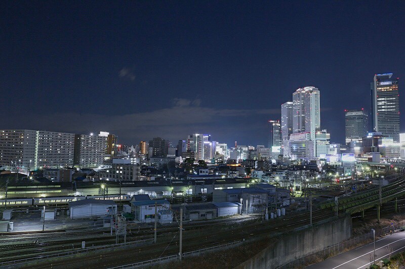 グローバルゲート　名古屋駅ビル群　夜景　名古屋市中村区の観光・撮影スポットの画像と写真