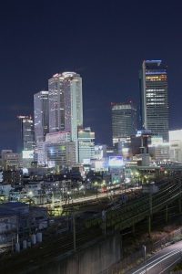 グローバルゲート　名古屋駅ビル群　夜景　名古屋市中村区の観光・撮影スポットの画像と写真