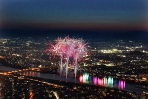 全国選抜長良川中日花火大会、8月、夏、岐阜県岐阜市の観光・撮影スポット画像と写真