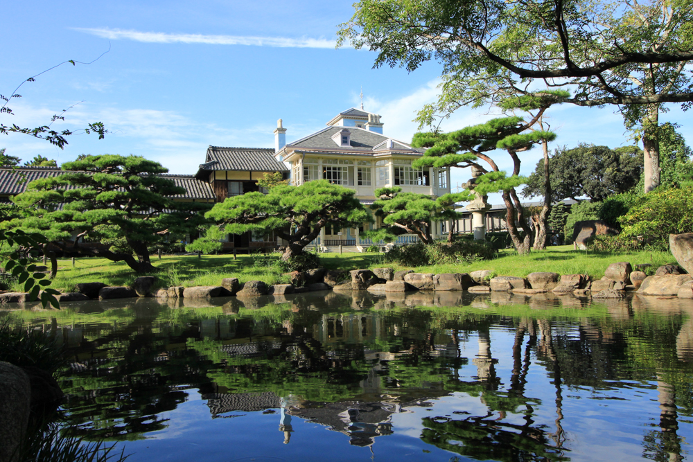 六華苑、日本庭園、9月、三重県桑名市の観光・撮影スポットの画像と写真