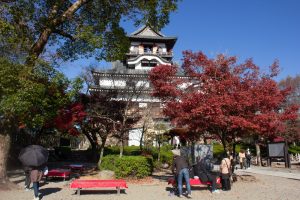 犬山城、紅葉、秋、11月、愛知県犬山市の観光・撮影スポットの画像と写真犬山城、紅葉、秋、11月、愛知県犬山市の観光・撮影スポットの画像と写真