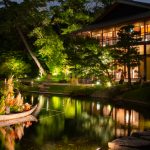 徳川園観月会・月を掬う、十五夜、秋、ライトアップ、名古屋市東区の観光・撮影スポットの画像と写真