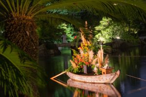 徳川園、観月会、十五夜、ライトアップ、秋、9月、名古屋市東区の観光・撮影スポットの画像と写真