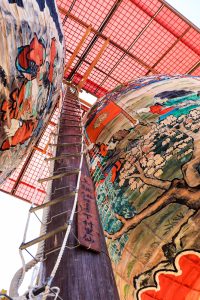 三河一色大提灯まつり、三河一色諏訪神社、 2019年8月、夏、愛知県西尾市の観光・撮影スポットの画像と写真