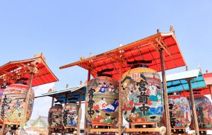 三河一色大提灯まつり、三河一色諏訪神社、 2019年8月、夏、愛知県西尾市の観光・撮影スポットの画像と写真