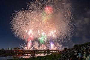 刈谷わんさか祭り、花火、2019年8月、夏の風物詩、愛知県刈谷市の観光・撮影スポットの画像と写真