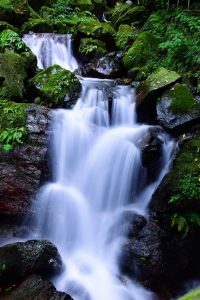 養老の滝、8月、夏、岐阜県養老郡の観光・撮影スポットの画像と写真