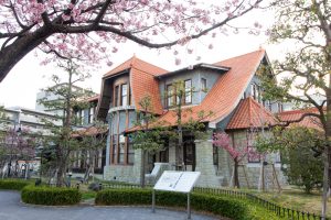 文化のみち二葉館、オオカンザクラの並木道、3月の春の花、名古屋市東区の文化のみち二葉館、オオカンザクラの並木道、3月の春の花、名古屋市東区の観光・撮影スポットの画像と写真観光・撮影スポットの画像と写真