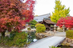 虎渓山永保寺、紅葉、11月秋、岐阜県多治見市の観光・撮影スポットの画像と写真