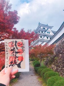 郡上八幡城、御朱印、11月秋、岐阜県郡上市の観光・撮影スポットの画像と写真