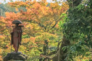 寂光院、紅葉、11月秋、愛知県犬山市の観光・撮影スポットの画像と写真