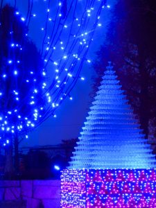 木曽三川公園センター、イルミネーション、12月冬、岐阜県海津市の観光・撮影スポットの画像と写真