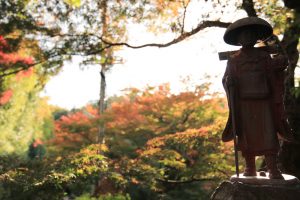寂光院、紅葉、11月秋、愛知県犬山市の観光・撮影スポットの画像と写真
