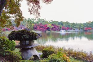 岡崎東公園、紅葉、11月秋、愛知県岡崎市の観光・撮影スポットの画像と写真