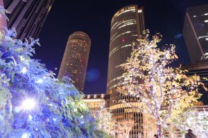 大名古屋ビルヂング、クリスマスイルミネーション、12月冬、名古屋市中村区の観光・撮影スポットの画像と写真