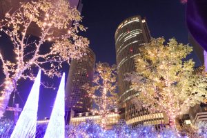 大名古屋ビルヂング、クリスマスイルミネーション、12月冬、名古屋市中村区の観光・撮影スポットの画像と写真