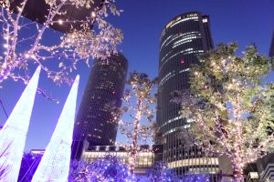 大名古屋ビルヂング、クリスマスイルミネーション、12月冬、名古屋市中村区の観光・撮影スポットの画像と写真