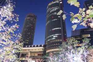 大名古屋ビルヂング、クリスマスイルミネーション、12月冬、名古屋市中村区の観光・撮影スポットの画像と写真