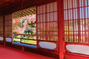 行基寺、紅葉、11月秋、岐阜県海津市の観光・撮影スポットの画像と写真