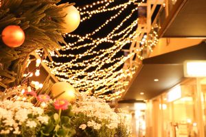 星が丘テラス、クリスマスイルミネーション、12月冬、名古屋市千種区の観光・撮影スポットの画像と写真