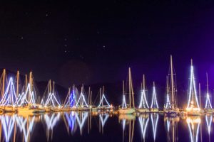 志摩ヨットハーバー、イルミネーション、12月秋、三重県度合町の観光・撮影スポットの画像と写真