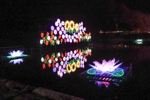 木曽三川公園センター、イルミネーション、12月冬、岐阜県海津市の観光・撮影スポットの画像と写真