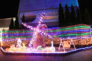 木曽三川公園センター、イルミネーション、12月冬、岐阜県海津市の観光・撮影スポットの画像と写真