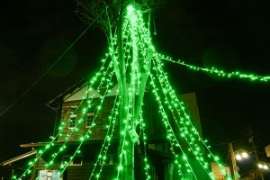 黒野駅レールパーク、イルミネーション、12月冬、岐阜県揖斐郡の観光・撮影スポットの画像と写真