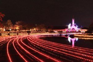 なばなの里、イルミネーション、12月冬、三重県桑名市の観光・撮影スポットの画像と写真