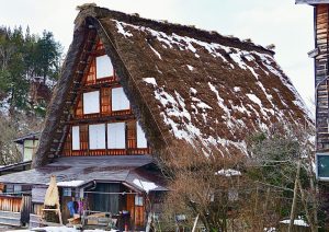 白川郷合掌造白川郷合掌造り集落り集落、雪景色、2月冬、岐阜県大野郡の観光・撮影スポットの画像と写真